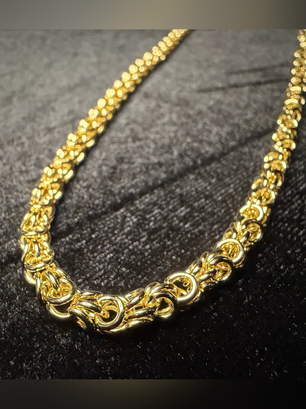 Byzantine 20in 5.5MM 14K Stamped Premium Finish Necklace Stunning piece